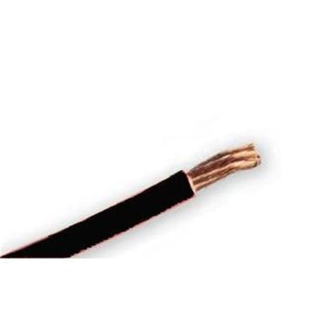 East Penn Primary Wire, 4 AWG, 1C C, Black, PVC, Stranded, 60V, 100 ft. E6B-4609